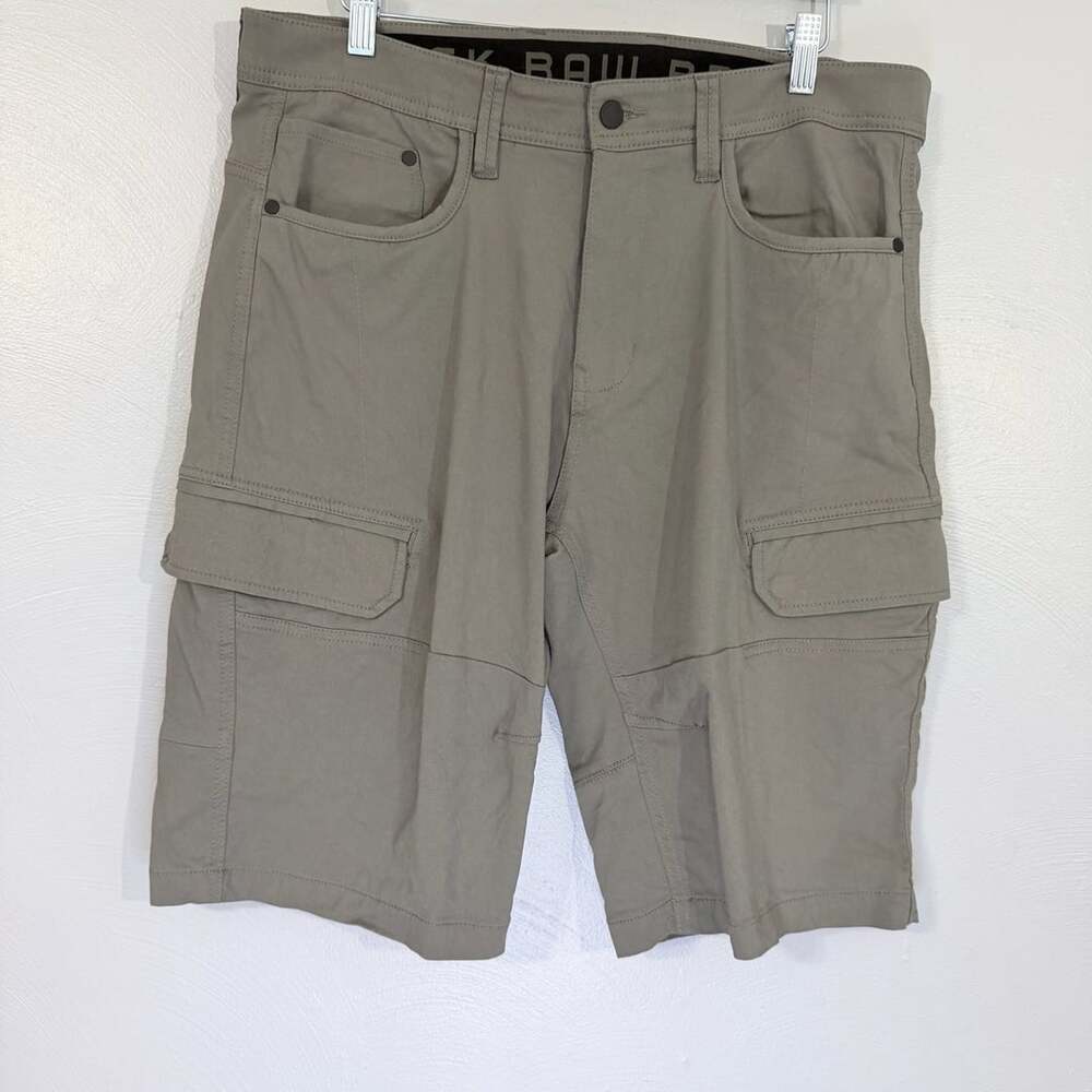 Projek Raw Cargo Shorts Size 34 Gray Classic Fit Rayon Nylon Spandex